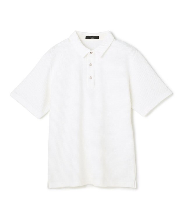 JOSEPH HOMME 【オリジナル素材】ライトタックジャージー　ポロ ホワイト系