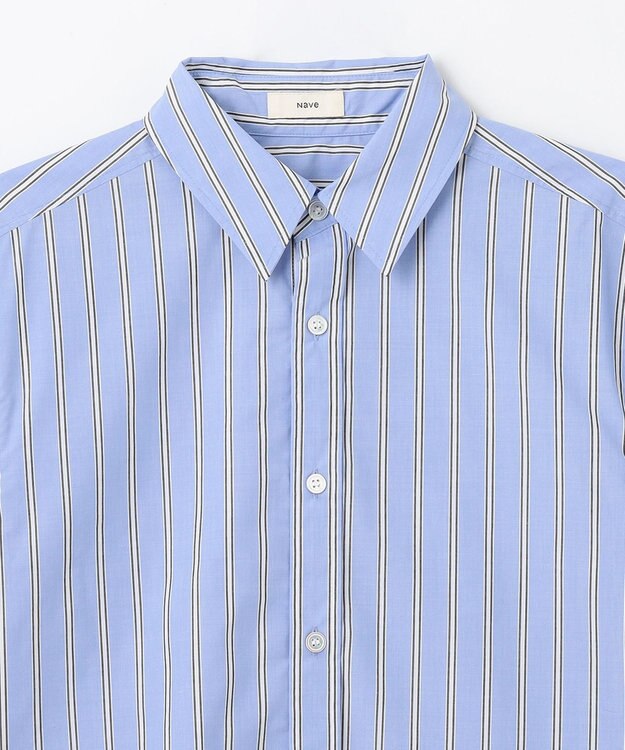 NAVE 【Nave】タイプライター クロップドシャツ ストライプ系