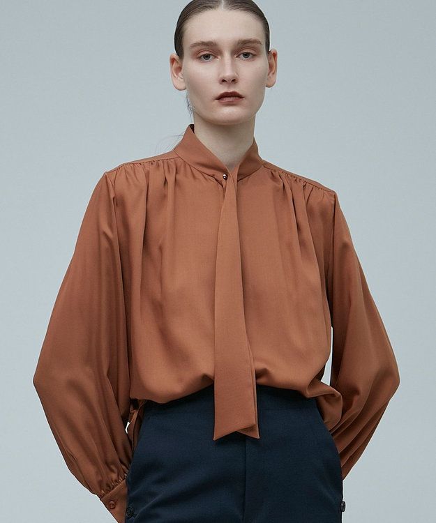 BEIGE， COLIGNY / ボウタイブラウス Camel