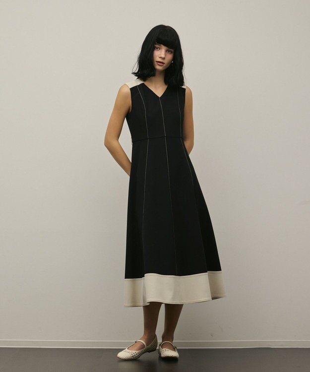 GRACE CONTINENTAL ジャージワンピース ブラック