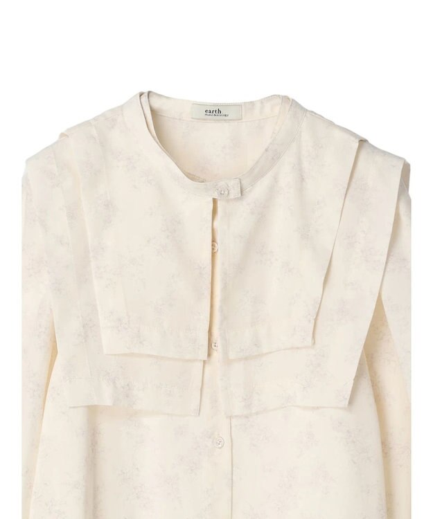 earth music&ecology ２ＷＡＹ衿ブラウス Flower