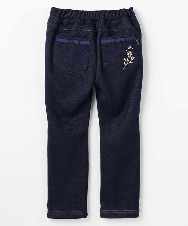 組曲 KIDS 【110-140㎝】 シャギーデニムパンツ ネイビー