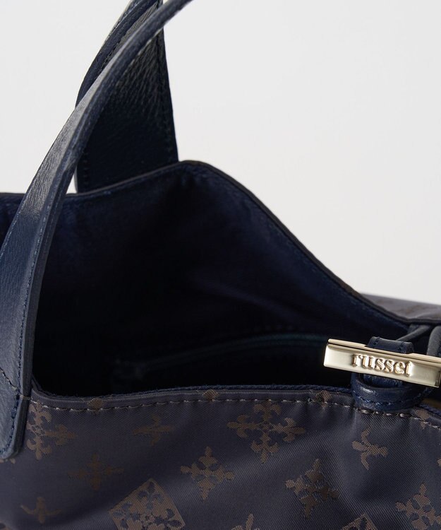 russet ナイロンジャガード2WAYミニトートバッグ(SF-260) Purple/BR