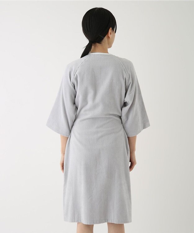 UCHINO エアリータッチ ラグランレディスローブ ライトグレー