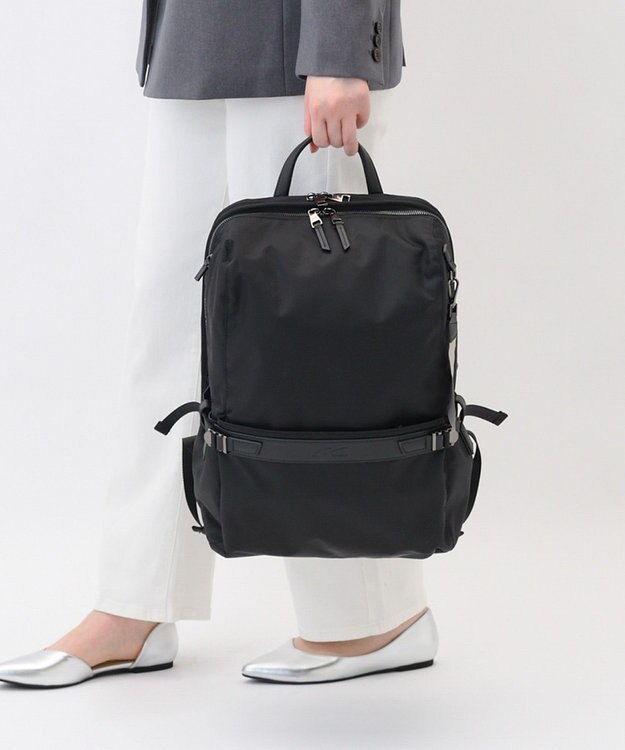 ACE BAGS & LUGGAGE W&.Day/Night リッカ2 スクエアリュック B4サイズ 15.6インチPC収納 19153 ダブルアンドデイナイト ブラック