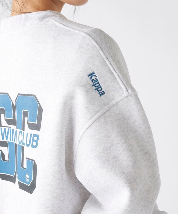 OP／FILA 【Kappa】Swim Clubデザイン ユニセックススウェット ホワイト