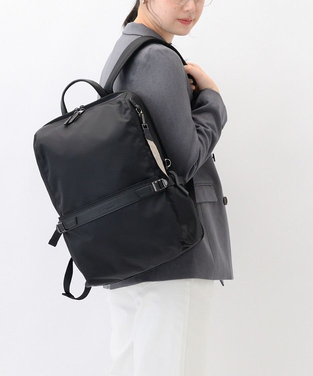 ACE BAGS & LUGGAGE W&.Day/Night リッカ2 スクエアリュック B4サイズ 15.6インチPC収納 19153 ダブルアンドデイナイト ブラック