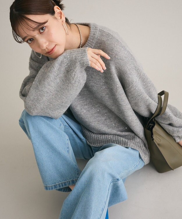 Green Parks ハイウエストストレートデニムパンツ Light Indigo