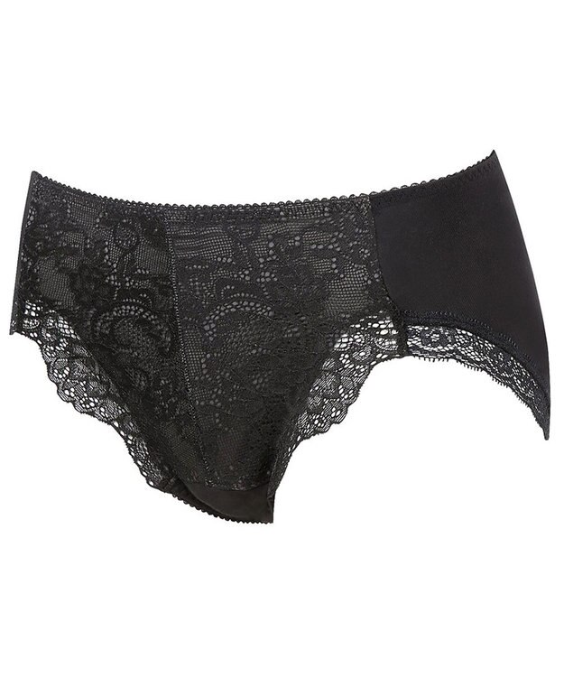 WACOAL サニタリーショーツ 羽付きナプキン対応 抗菌防臭加工(本体) 綿混(本体) 生理用ショーツ レディース PPD149 /ワコール ブラック