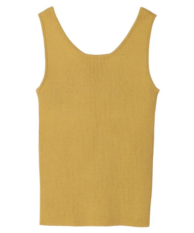 earth music&ecology ２ＷＡＹリブニットタンクトップ Yellow