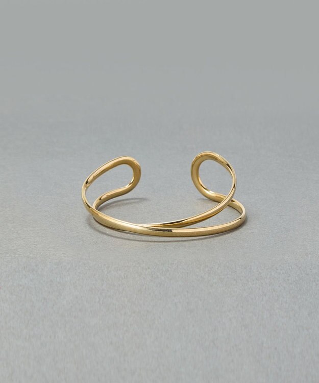 Phoebe 【金属アレルギー対応】ツインカレントカフバングル　ゴールド/ニッケルフリー ゴールド