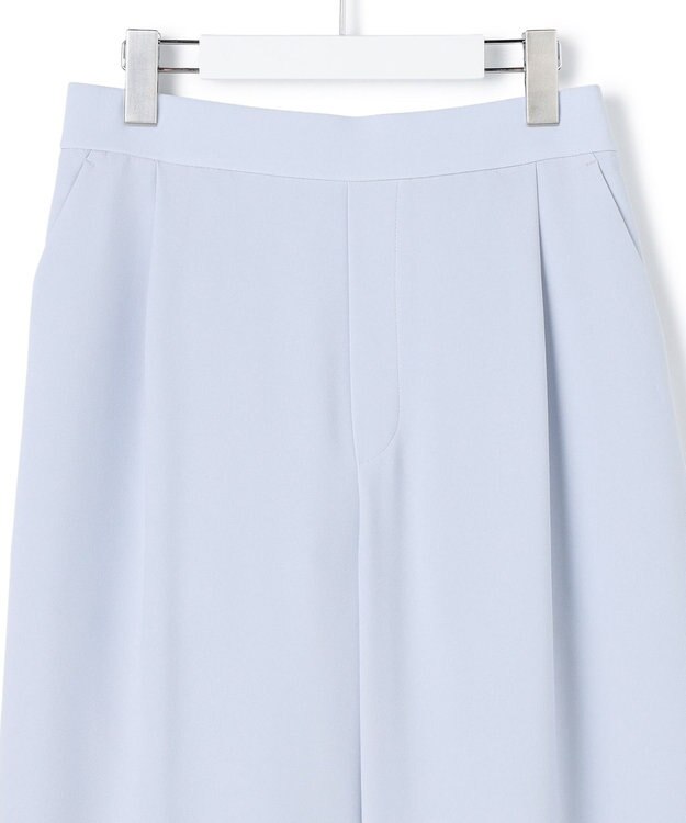 23区 【WEB&一部店舗限定】ストレッチジョーゼット ワイドパンツ スカイブルー系