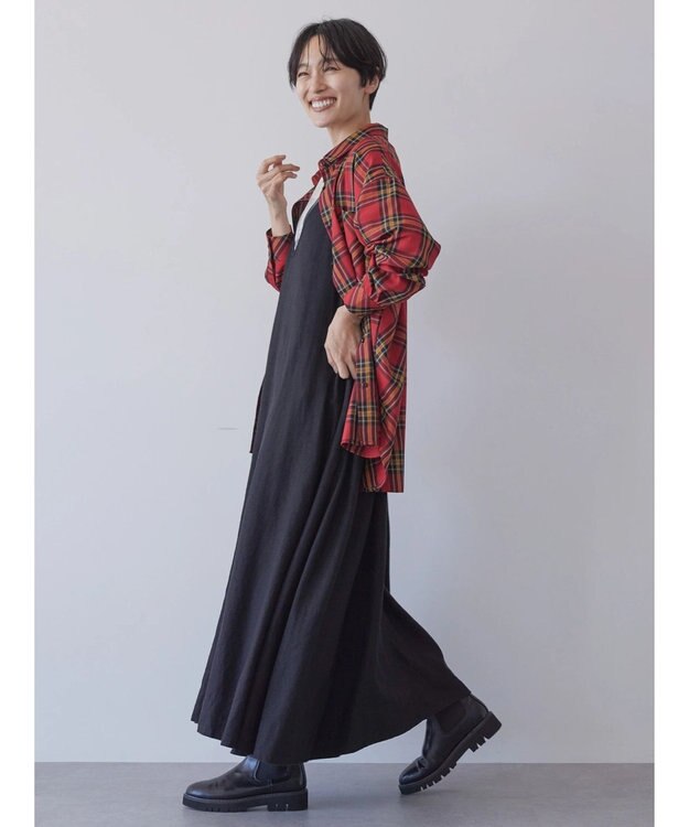 AMERICAN HOLIC イージーケアチェックシャツ Check RED