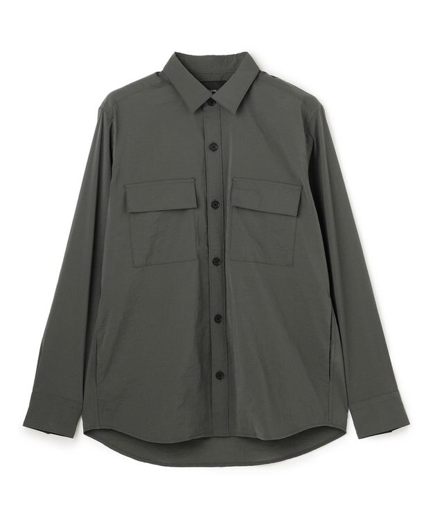 JOSEPH HOMME 新素材【ストレッチ】グレインウェーブストレッチ / シャツブルゾン ダークグリーン系