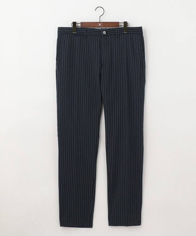 JOSEPH ABBOUD 【キングサイズ・オーガニックコットン】ドライサッカーストライプ　パンツ ネイビー系2