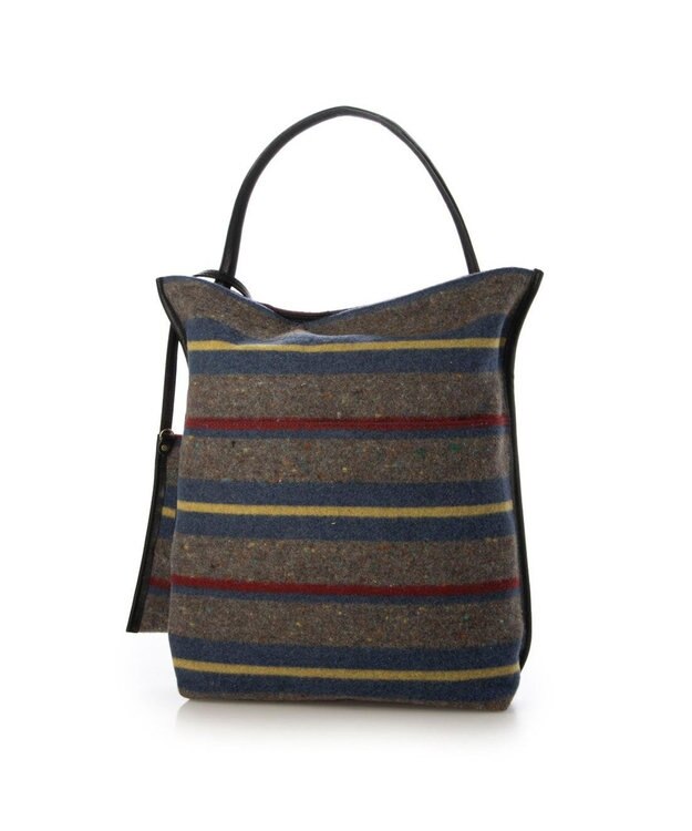 UNBILLION ペルケ perche / モバイルショルダー付きリサイクルウールトート ブルー