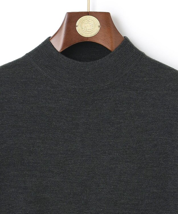 J.PRESS MEN モックネック ニット グレー系