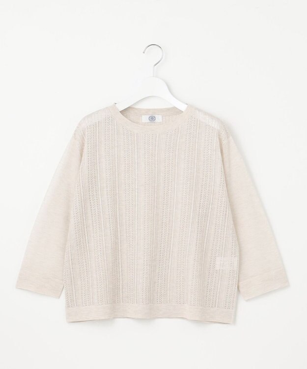 J.PRESS LADIES 【WEB限定カラーあり・洗える】Vis/Peスパーク シアー ニット ナチュラル系