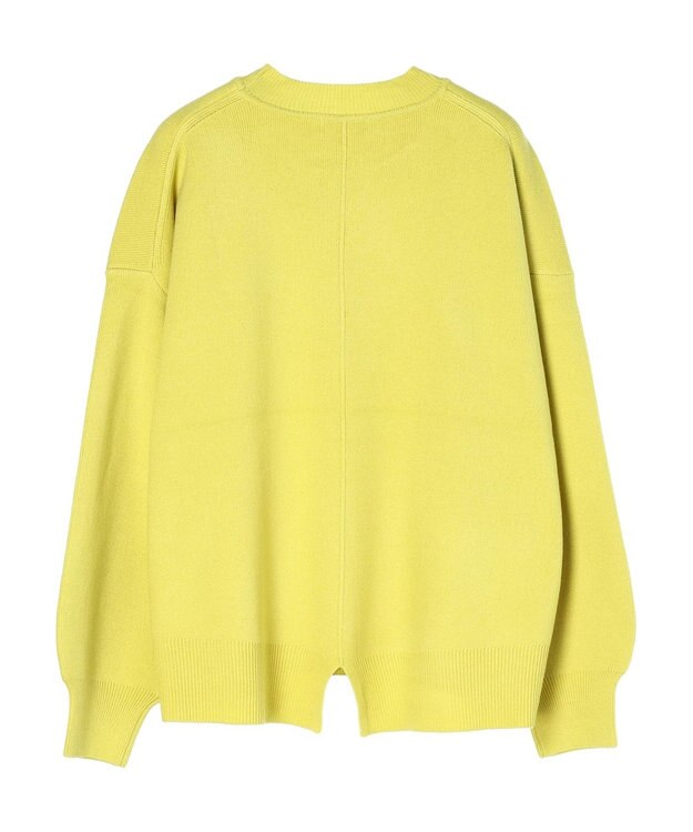 earth music&ecology アンチピリングバックスリットプルオーバー Lime Green