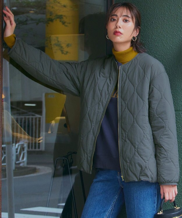 23区 【SLOW/一部店舗限定】シアーリブ タートルネックニット マスタード系