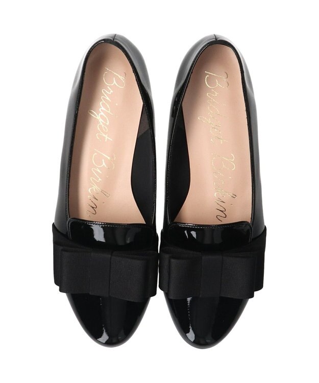 Bridget Birkin 【Bridget Birkin】ガーリーリボンローファー ブラックエナメル