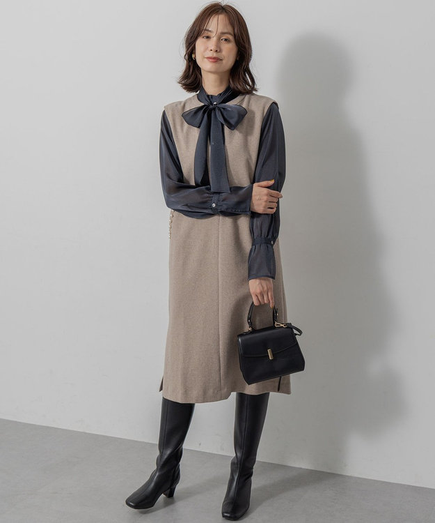 組曲 【加藤ローサさん着用】トップハンドル ハンドバッグ ブラック系