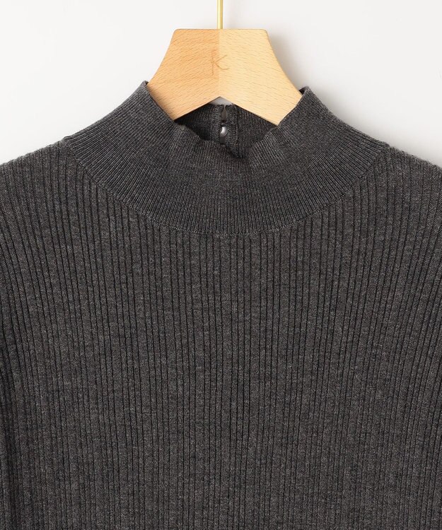 組曲 リブハイネック  ニット グレー系