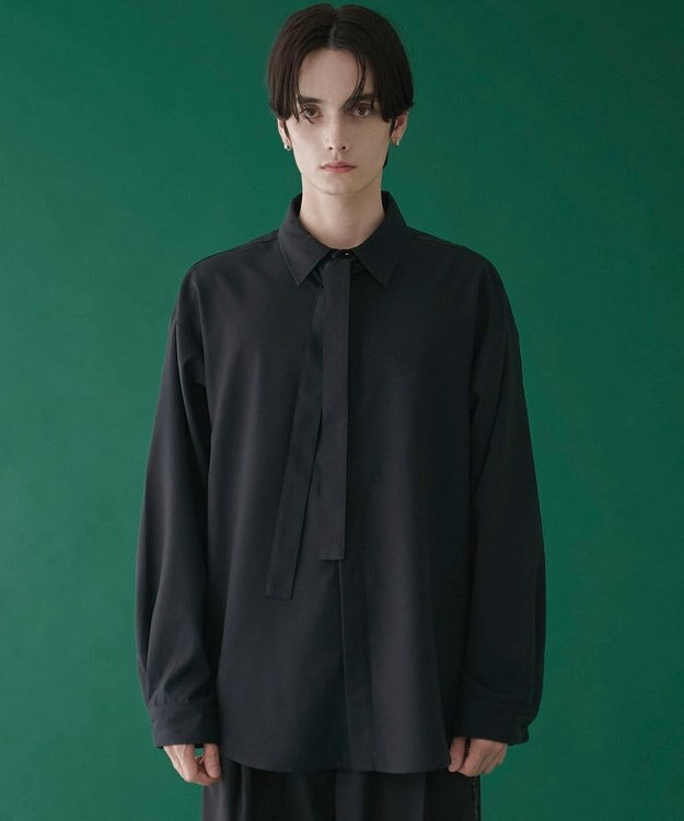 WEGO ボウタイシャツ(LS) ブラック