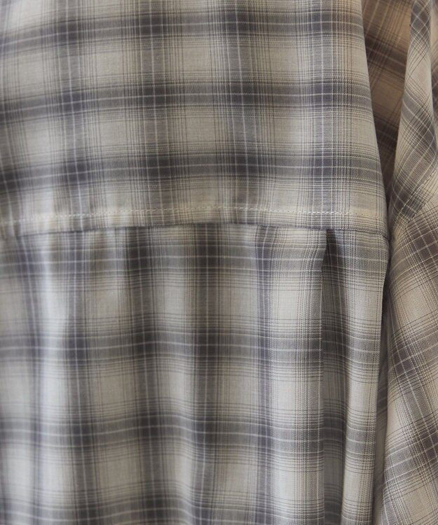 AMERICAN HOLIC シアーチェックシャツ Light Gray