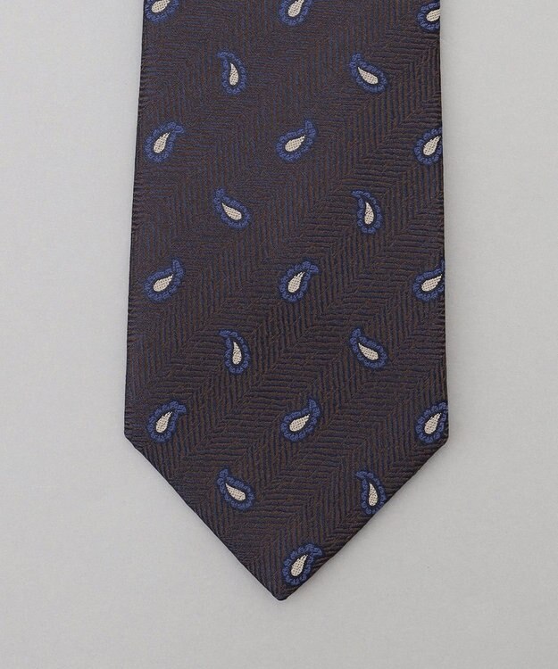 GOTAIRIKU GOTAIRIKU別注【MANTERO/マンテロ】ネクタイ_ペイズリー ダークブラウン系8