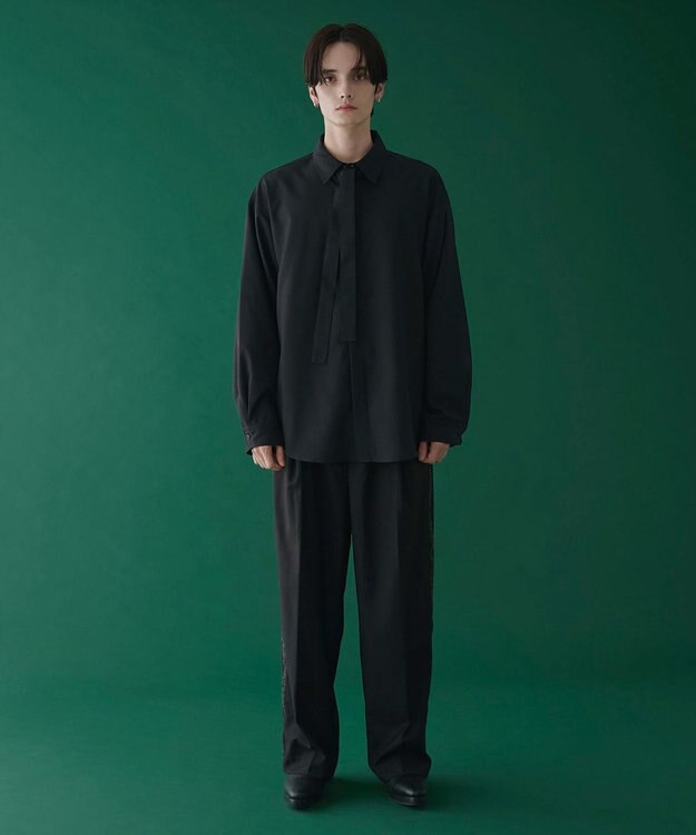 WEGO ボウタイシャツ(LS) ブラック