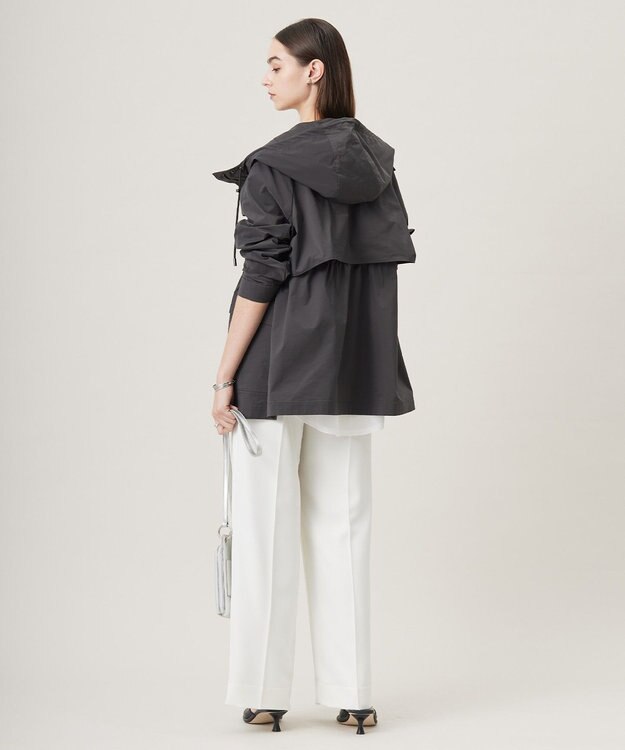 ICB 【撥水加工】メモリーストレッチタフタ マウンテンパーカー チャコール系