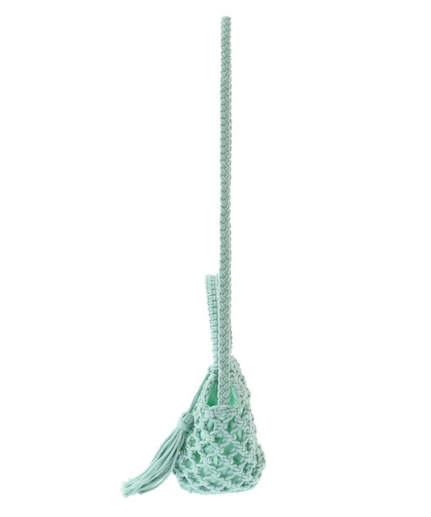 CRAFT STANDARD BOUTIQUE 別注/maison vert マクラメ手編みショルダーバッグ Blue Green