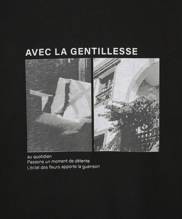 Green Parks アソート柄フォトＴシャツ Black