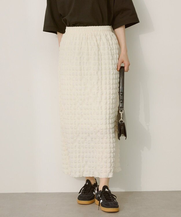 AMERICAN HOLIC ポコポコナロースカート Ivory