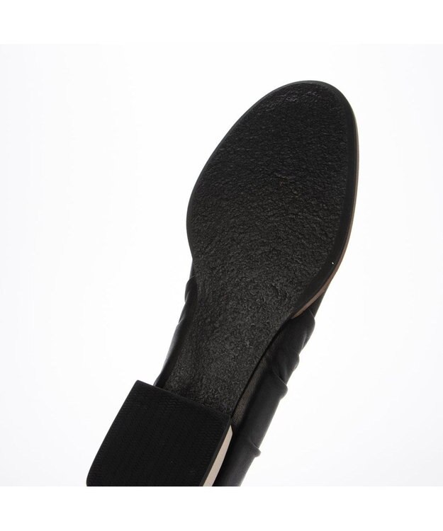 MODE ET JACOMO <D'ICI>ドレープデザインフラットシューズ ブラック