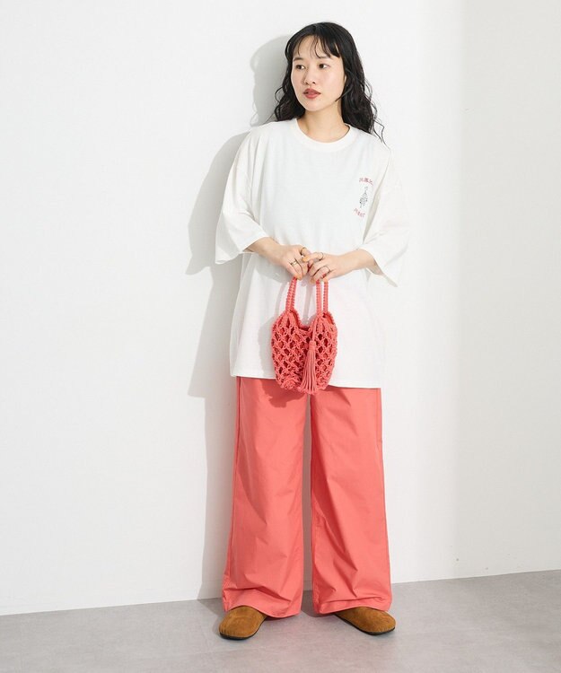 CRAFT STANDARD BOUTIQUE 別注/maison vert マクラメ手編みショルダーバッグ Red