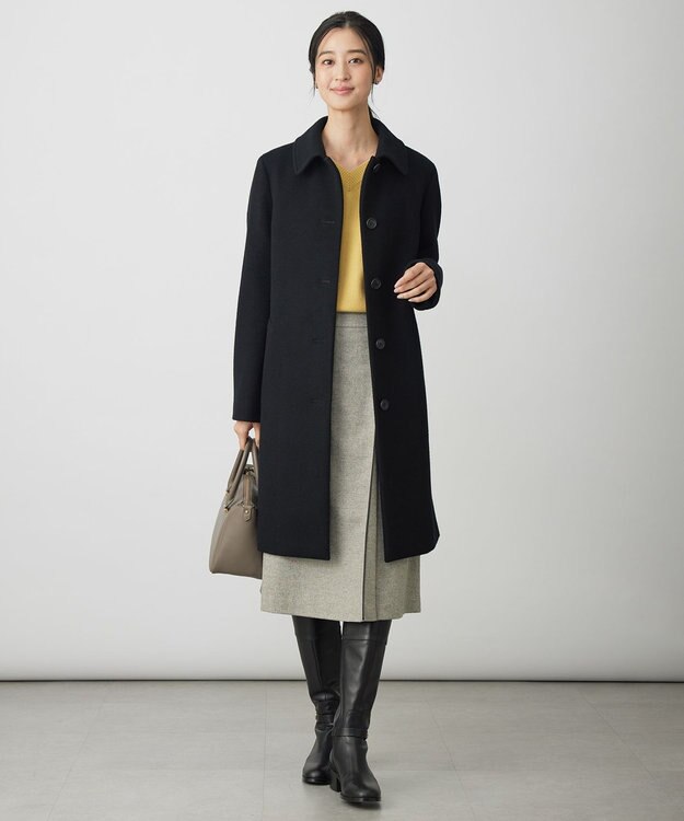 J.PRESS LADIES CASHBIT NEO Vネック ニット イエロー系