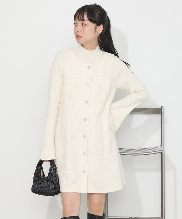 ツイードミニワンピース / earth music&ecology | ファッション通販