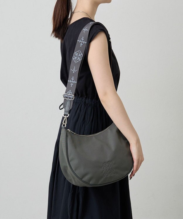 russet ＜360g/撥水性あり＞ コーデュラナイロン2wayショルダーバッグ(CE-1537) Gray