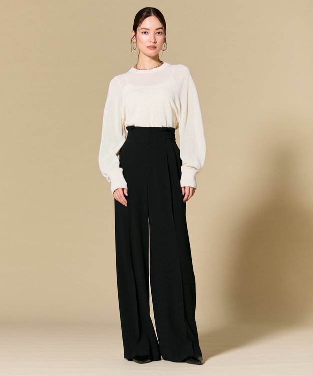 BEIGE， 【セットアップ対応】CINDY / ハイウエストパンツ Black