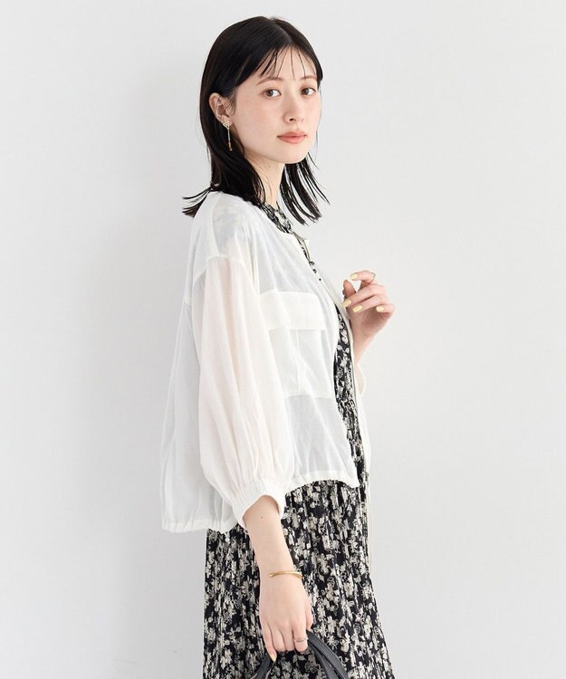 YECCA VECCA ドライタッチシアーブルゾン White