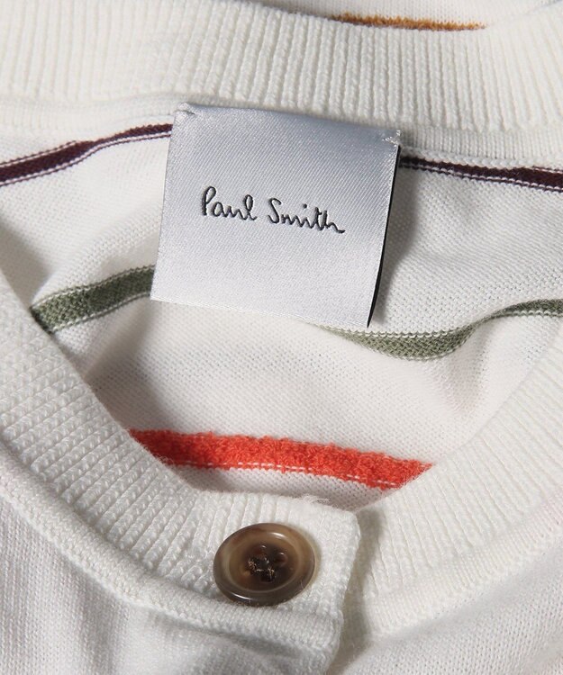 Paul Smith マルチカラーライン カーディガン オフホワイト