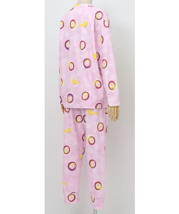 tsumori chisato SLEEP パジャマ　長袖　長ズボン　ルームウエア　綿100%　パイル生地　/ワコール　UDX540 ピンク