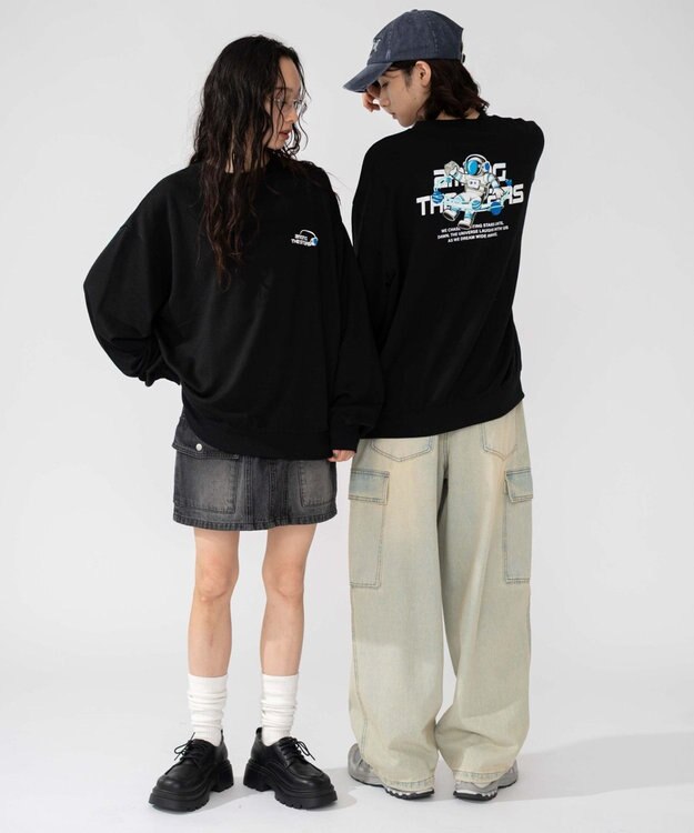 WEGO 【2025年秋冬新作/SMLXLサイズ展開/ユニセックス着用ITEM】アソートグラフィックプルオーバー 柄30