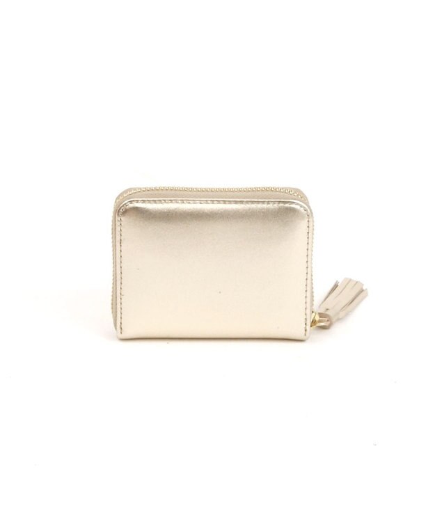 UNBILLION ペルケ perche / マルチスタッズ・ジャバラカードウォレット ライトゴールド