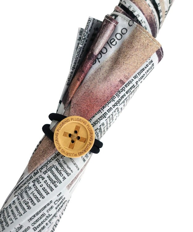 +RING レディース向け プラスリング 晴雨兼用（長ショート） PAPER-WHT T1194  sunshield 白～オフホワイト