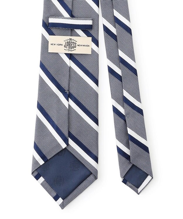 J.PRESS MEN 【フレッシャーズにもおすすめ】レジメンタル ネクタイ グレー系1