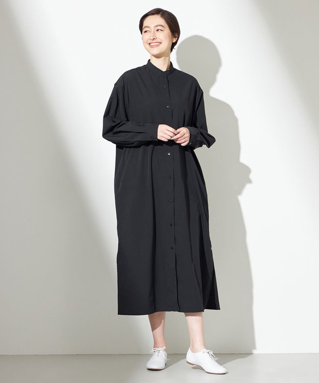 HELLY HANSEN 【はっ水・ストレッチ・UVカット】スカイリムスカートシャツワンピース ブラック