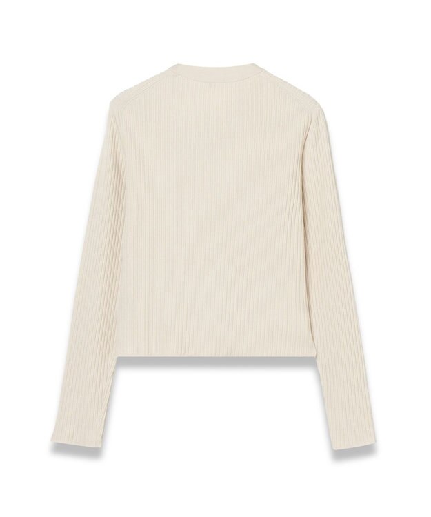 JOSEPH 【洗える】ファインリブメリノ　カーディガン Quail